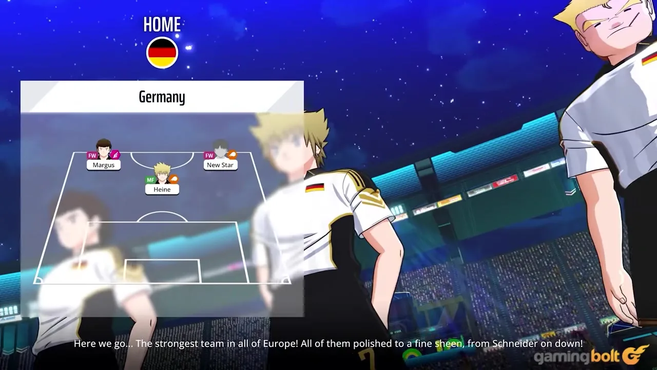 Captain Tsubasa 2 — New Stars / mode overview UI frame